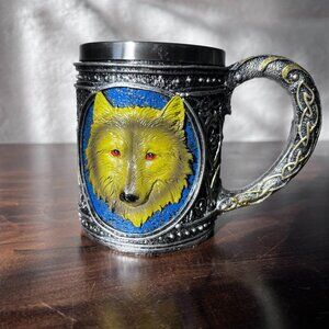 Mug Wolf Coffee Goblet Resin Cup